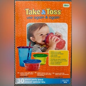 Take & Toss 30 Piece Party Pack NEW IN BOX
